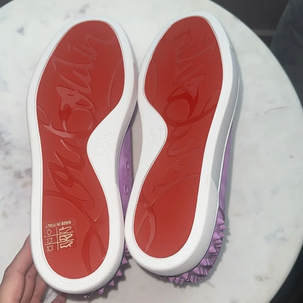 Christian Louboutin Vieira 2 Sneaker Peony size 38 NEW - Picture 6 of 12
